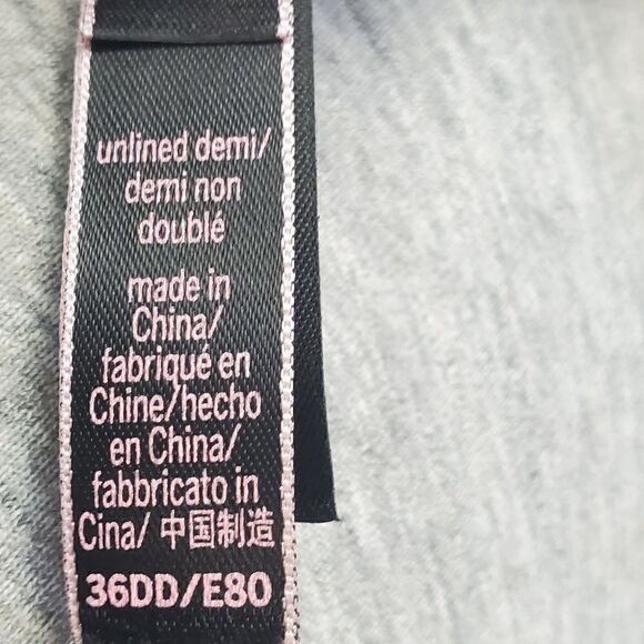 Victoria's Secret Blue Lace Demi Unlined Bra - Picture 3 of 4